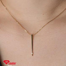 Load image into Gallery viewer, Vertical Diamond Bar Pendant - Fifth Avenue Jewellers
