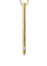 Load image into Gallery viewer, Vertical Diamond Bar Pendant - Fifth Avenue Jewellers
