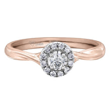 Load image into Gallery viewer, White and Rose Gold Canadian Diamond Engagement Ring AM363RW20 - Fifth Avenue Jewellers
