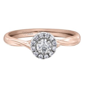 White and Rose Gold Canadian Diamond Engagement Ring AM363RW20 - Fifth Avenue Jewellers