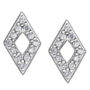 White Gold And Diamomd Earrings DD3132 - Fifth Avenue Jewellers