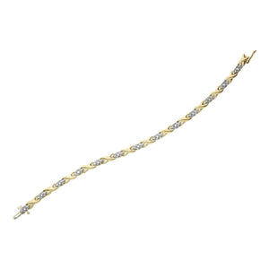 Yellow Gold And Diamond Tennis Bracelet DD553 - Fifth Avenue Jewellers