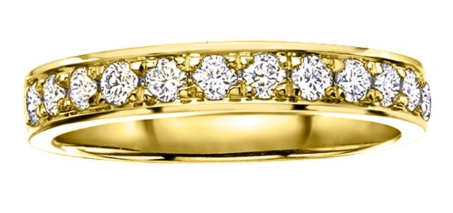 Yellow Gold Diamond Band - Fifth Avenue Jewellers