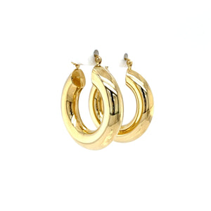 Yellow Gold Pirate Hoops - Fifth Avenue Jewellers
